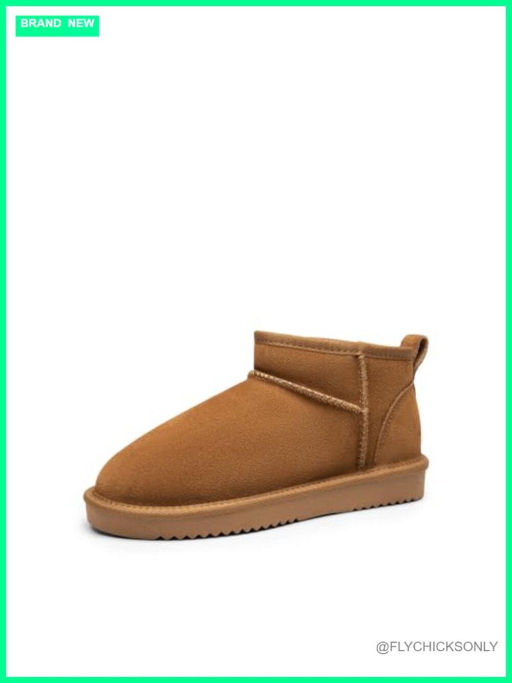 Women's Suede Ankle Winter Boots Faux Fur Lined Snow Booties